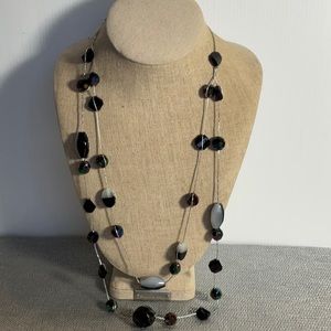 ‼️final must bundle ‼️Silvertone Bead Necklace